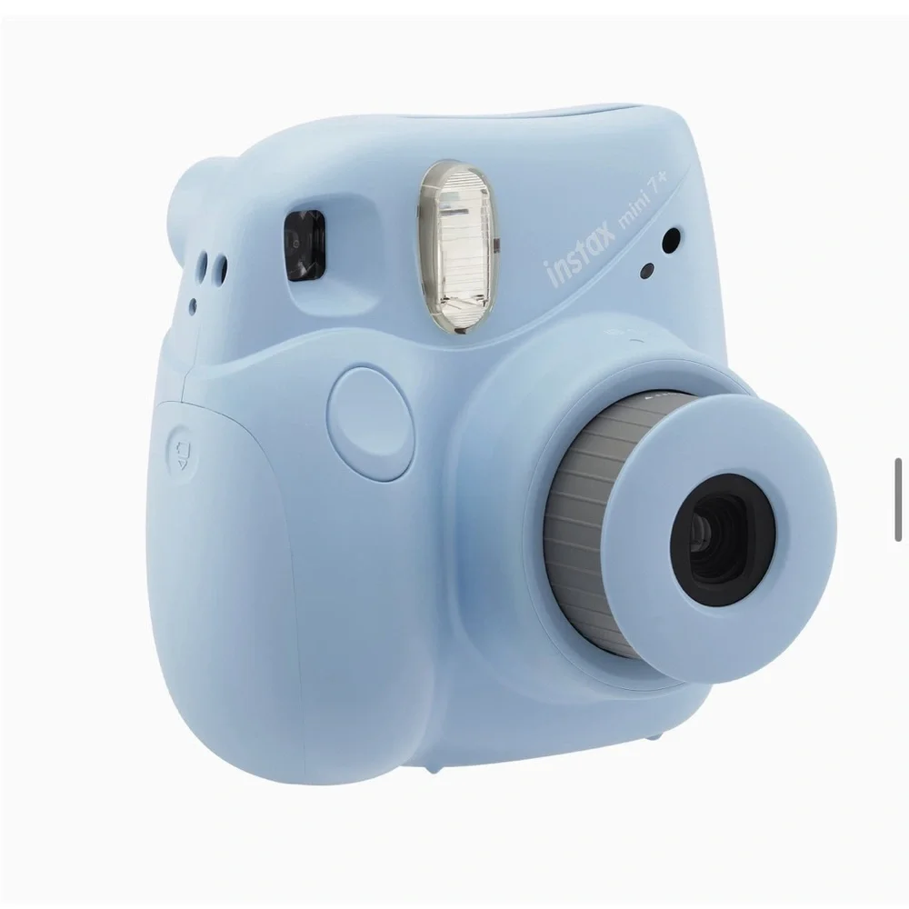 Fujifilm Instax Mini 7+ camera and accessories